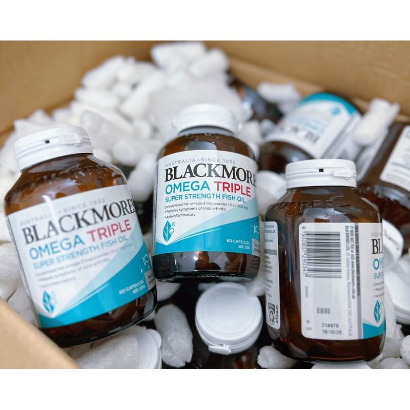 DẦU CÁ OMEGA TRIPLE BLACKMORES GẤP 3 HÀM LƯỢNG DẦU CÁ 60 VIÊN