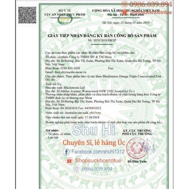 DẦU CÁ OMEGA TRIPLE BLACKMORES GẤP 3 HÀM LƯỢNG DẦU CÁ 60 VIÊN
