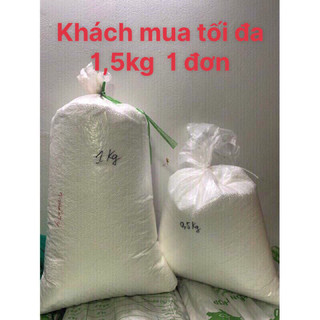 1,5kg hạt xốp trắng 5-7ly chuyên nhồi gối lười, đỡ cổ, trang trí noel, Handmade...