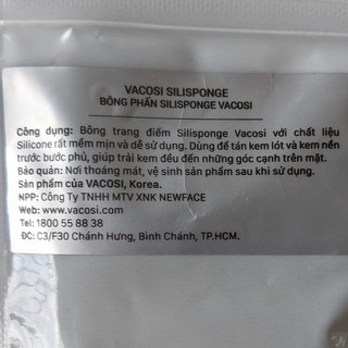 Bông mút tán nền silicone chống thấm [Vacosi]