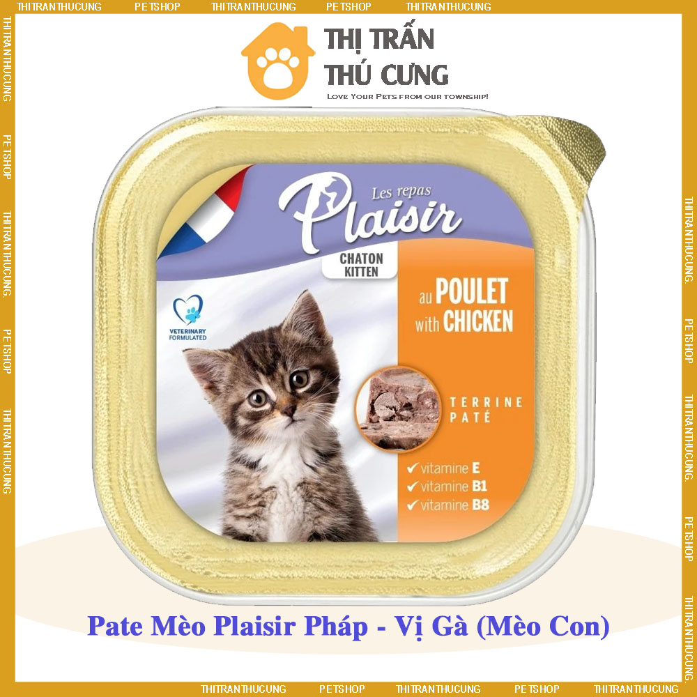 Pate Mèo Cao Cấp Les Repas PLAISIR 100g Xuất Xứ Pháp