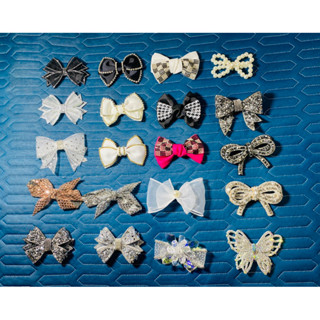 Nơ đính đá dùng để gắn kẹp, gắn giày (1 cái)