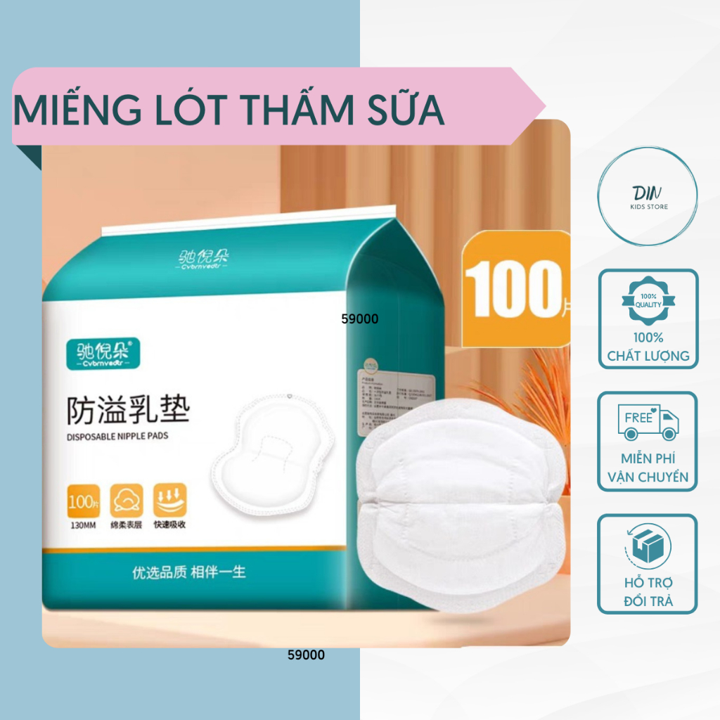 Miếng Lót Thấm Sữa Cao Cấp Khô Thoáng Bảo Vệ Mẹ và Bé Chinido