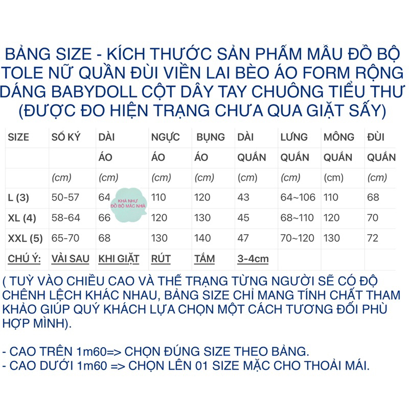 Bộ tole lanh nữ quần đùi lai bèo áo form rộng dáng babydoll tiểu thư tay chuông 50-70 ký