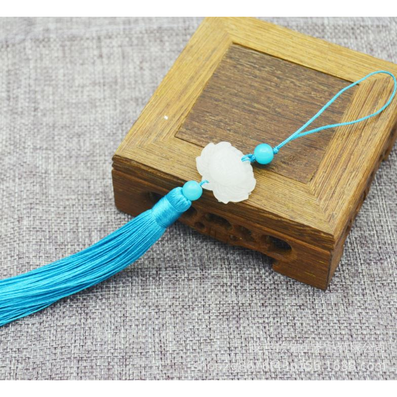 🍄 Dây Tua Rua Ngọc Bội Hình Hoa Sen. Tua Rua Treo Trang Trí Trang Phục Biểu Diễn, Quạt, Sáo,Đèn Lồng