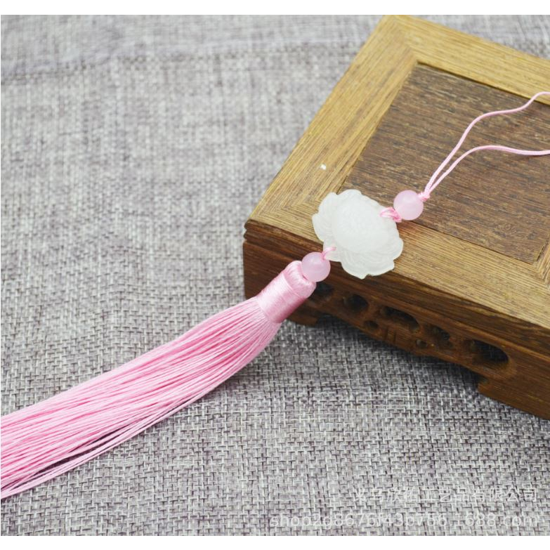 🍄 Dây Tua Rua Ngọc Bội Hình Hoa Sen. Tua Rua Treo Trang Trí Trang Phục Biểu Diễn, Quạt, Sáo,Đèn Lồng