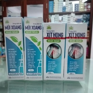 Xịt họng nhất nhất - xịt mũi xoang nhất nhất hỗ trợ giảm ngứa họng, rát họng, cắt ho sau 10 phút xịt