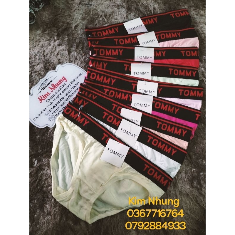 Quần cotton lưng chữ