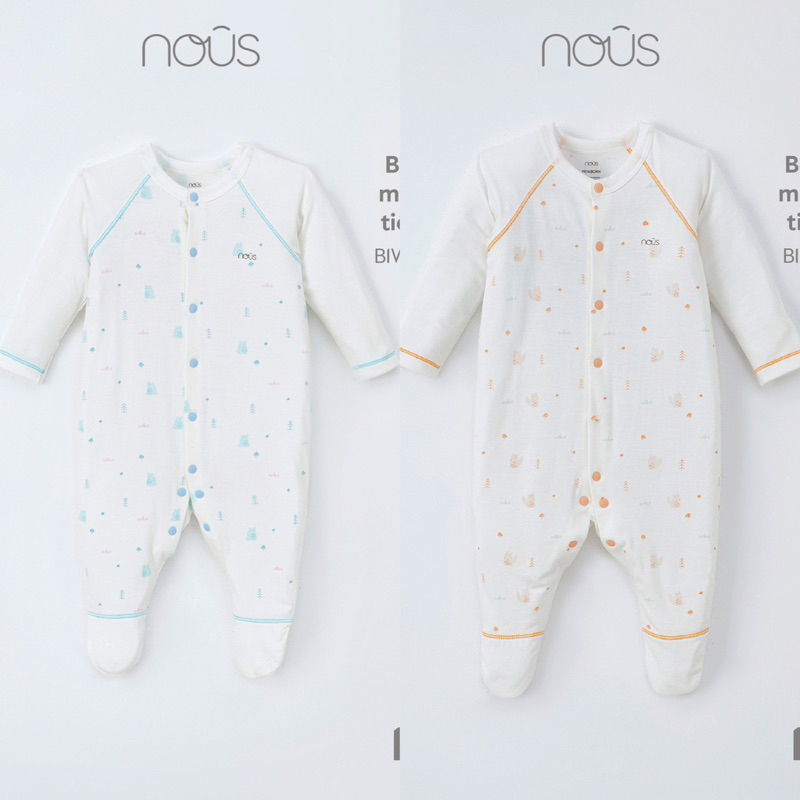 Bộ dài tay và body sơ sinh Nous siêu đẹp