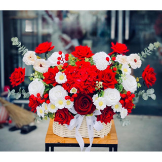 [CẮM SẴN] Lãng hoa giả decor để bàn, trang trí làm quà tặng khai trương, sinh nhật