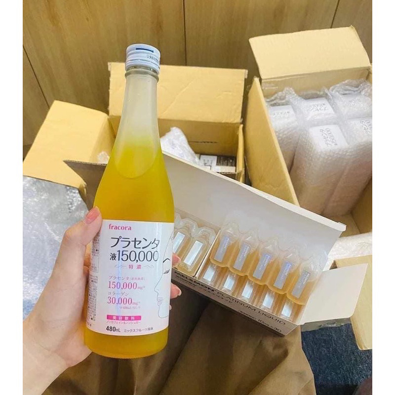 Nước uống collagen nhau thai Fracora Placenta 150.000mg