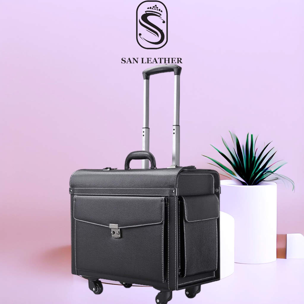 Vali Da Tiếp Viên Hàng Không ,Vali Da Keo San Leather