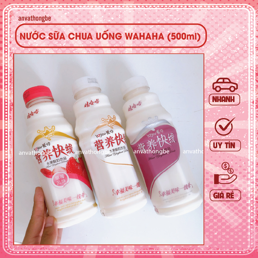 Nước sữa chua uống trái cây Wahaha (chai 500ml)