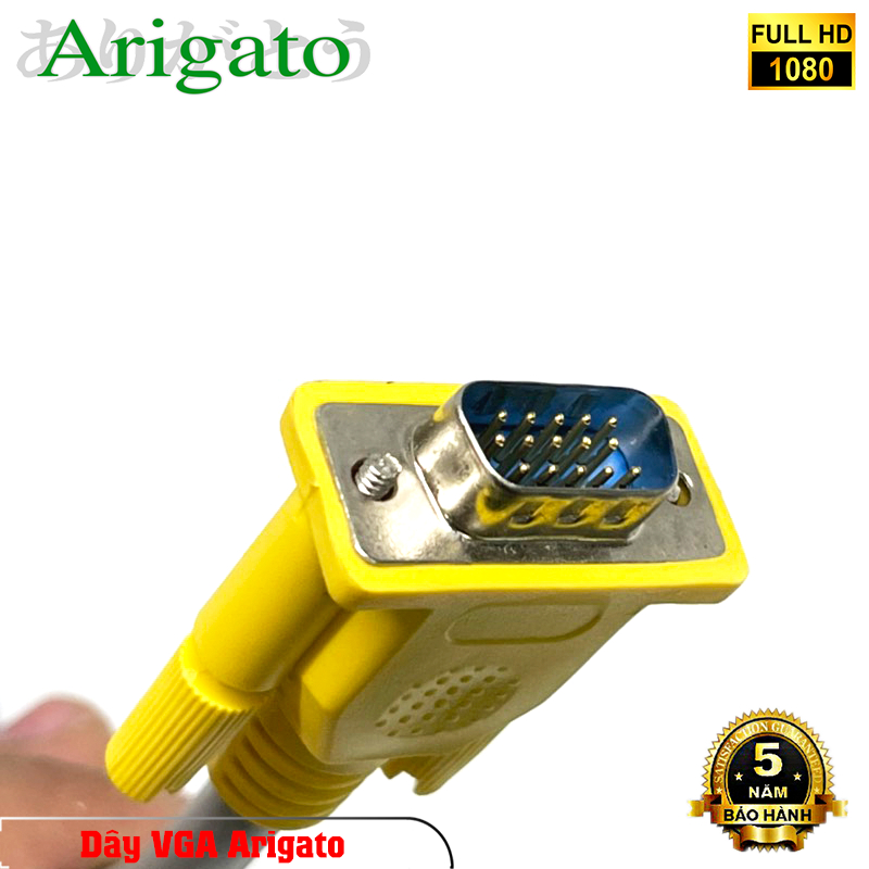 Cáp VGA Arigatoo 1.5M/ 3M/ 5M/ 10M hàng chất lượng, độ phân giải cao