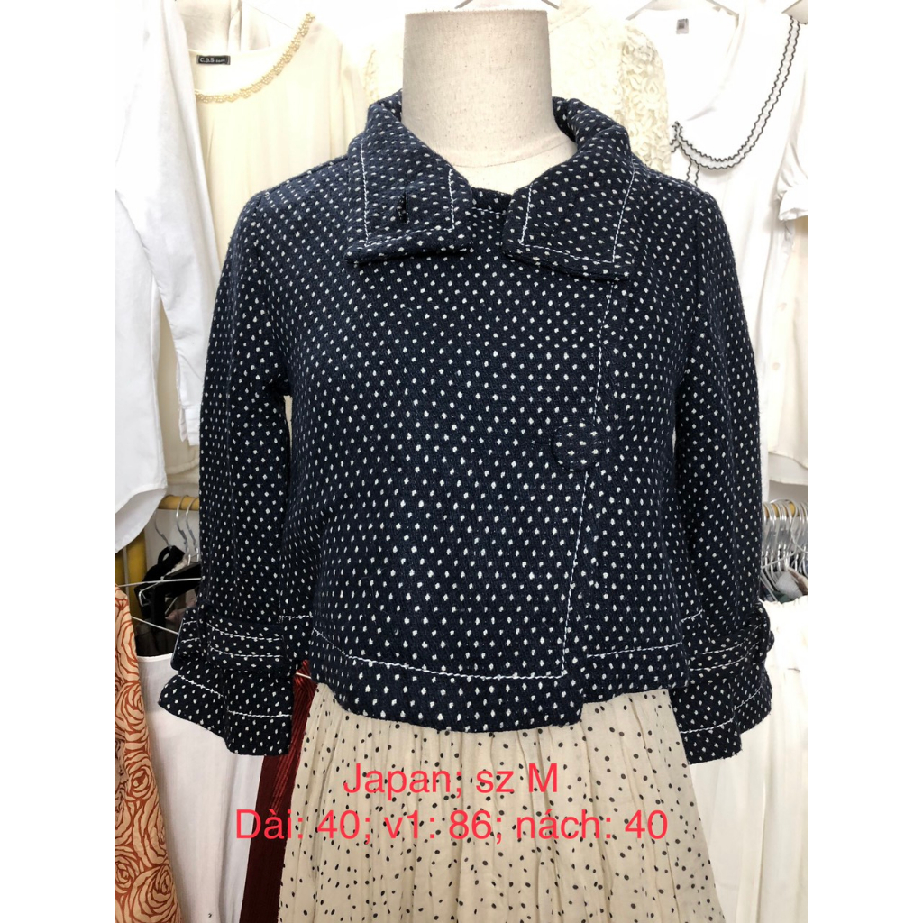 Áo khoác dạ ép, dạ tweed si tuyển 2hand dài tay nhiều mầu nhiều mẫu