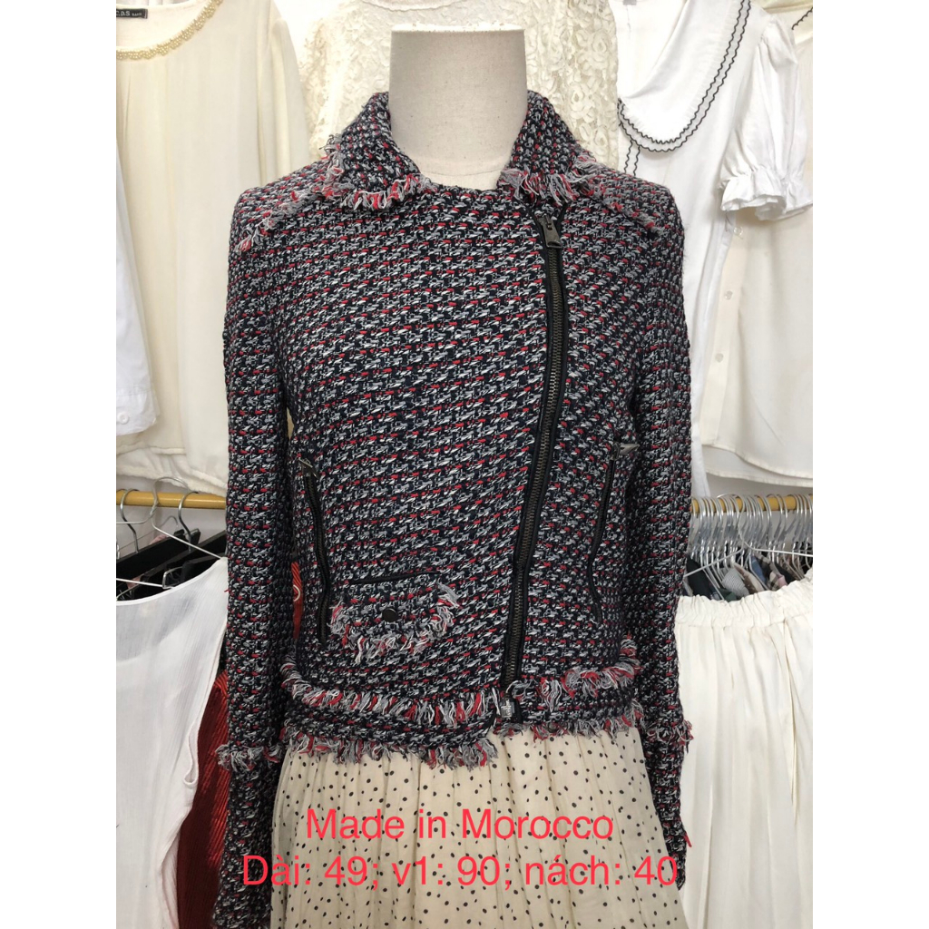 Áo khoác dạ ép, dạ tweed si tuyển 2hand dài tay nhiều mầu nhiều mẫu