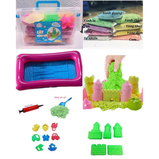 Vali cát động lực y hình , đồ chơi trí tuệ,sáng tạo, phao lớn 40*60cm, cát dẻo,không dính tay,hàng Việt Nam