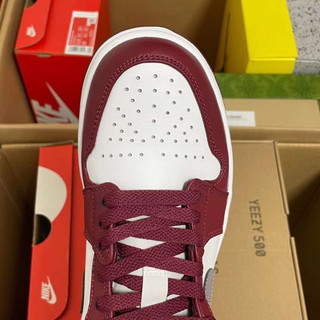 Giày Air Jordan 1 Low (White Bordeaux) (Best Quality)