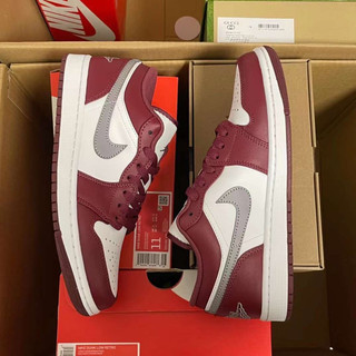 Giày Air Jordan 1 Low (White Bordeaux) (Best Quality)