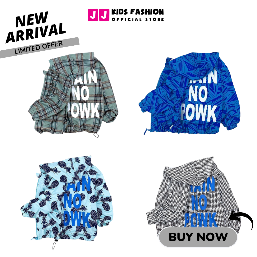 Áo khoác gió cho bé trai, bé gái 5-12 tuổi vải dù trẻ em năng động, cá tính - JJ Kids