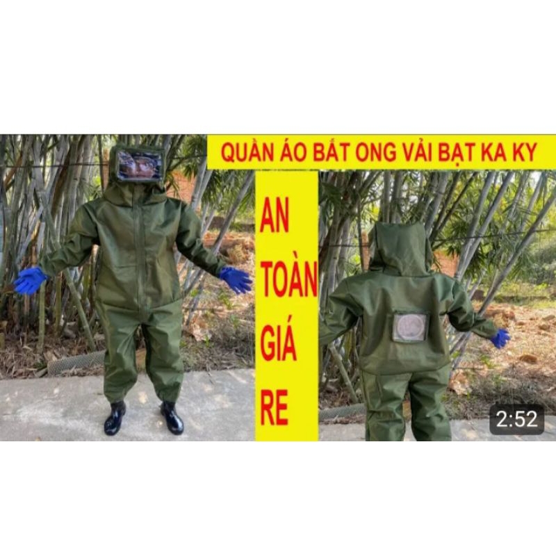Bộ Quần Áo Chuyên Nghành Bắt Ong Vải Ka- Ki