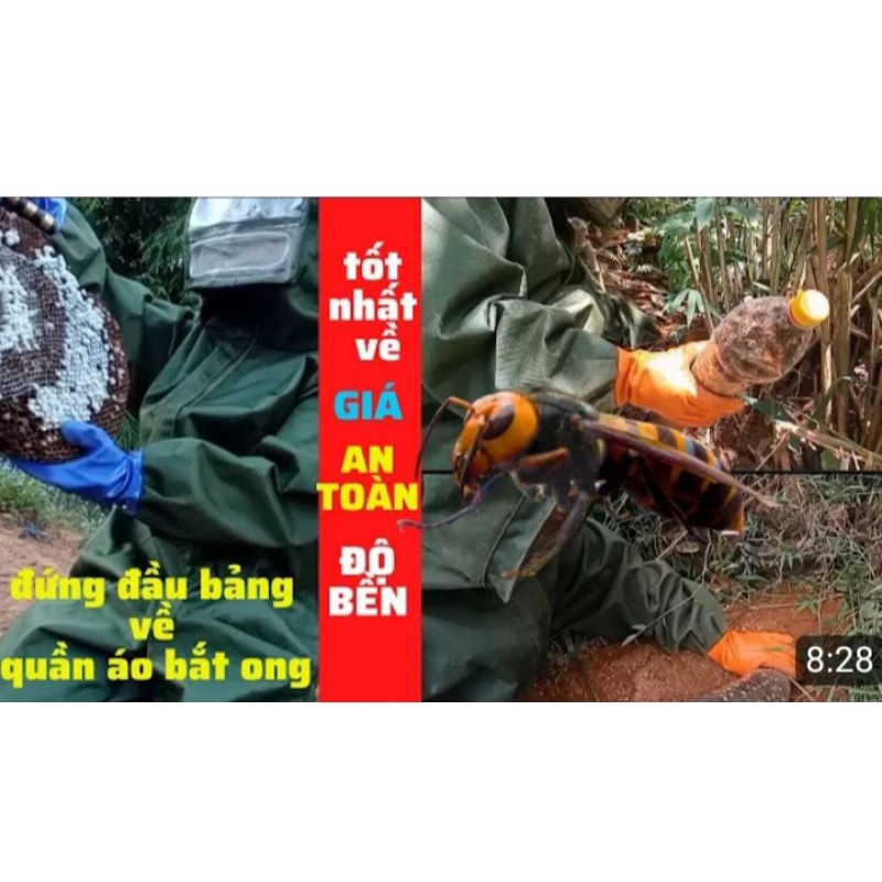 Bộ Quần Áo Chuyên Nghành Bắt Ong Vải Ka- Ki