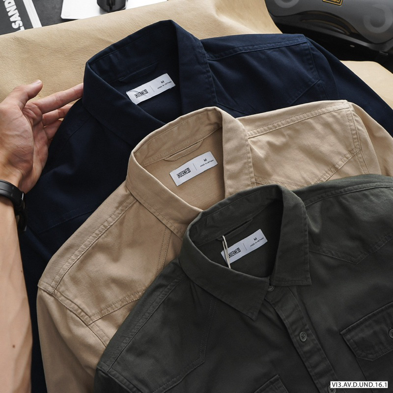 ÁO SƠ MI KAKI UN2307