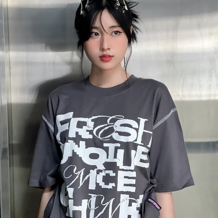 Áo Thun Unisex Tay Lỡ FUNT SLOGAN V2 100% Cotton Thoáng Mát, Co Giãn Tốt