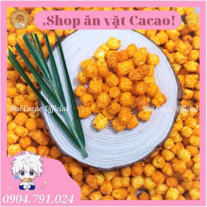 500G Nui Chiên Giòn, Nui Sấy Giòn,Hạt Sen Nui Cay Sấy Gia Vị Giòn Tan