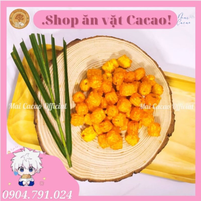 500G Nui Chiên Giòn, Nui Sấy Giòn,Hạt Sen Nui Cay Sấy Gia Vị Giòn Tan