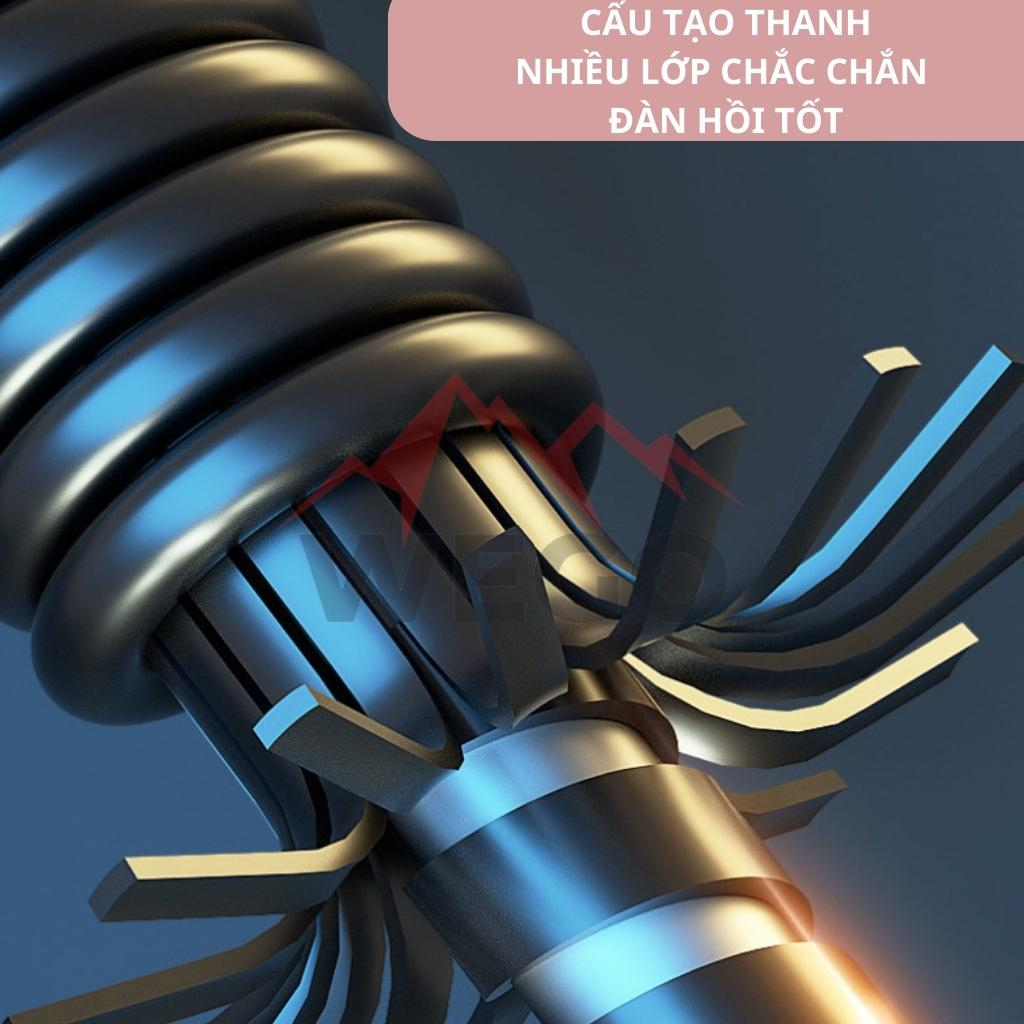 Gậy lò xo, gậy lò xo tập cơ tay, Gậy tập cơ tay bằng titan tập gym, thể dục, thể thao lực 20kg,25kg,30Kg,40kg,50kg,60kg