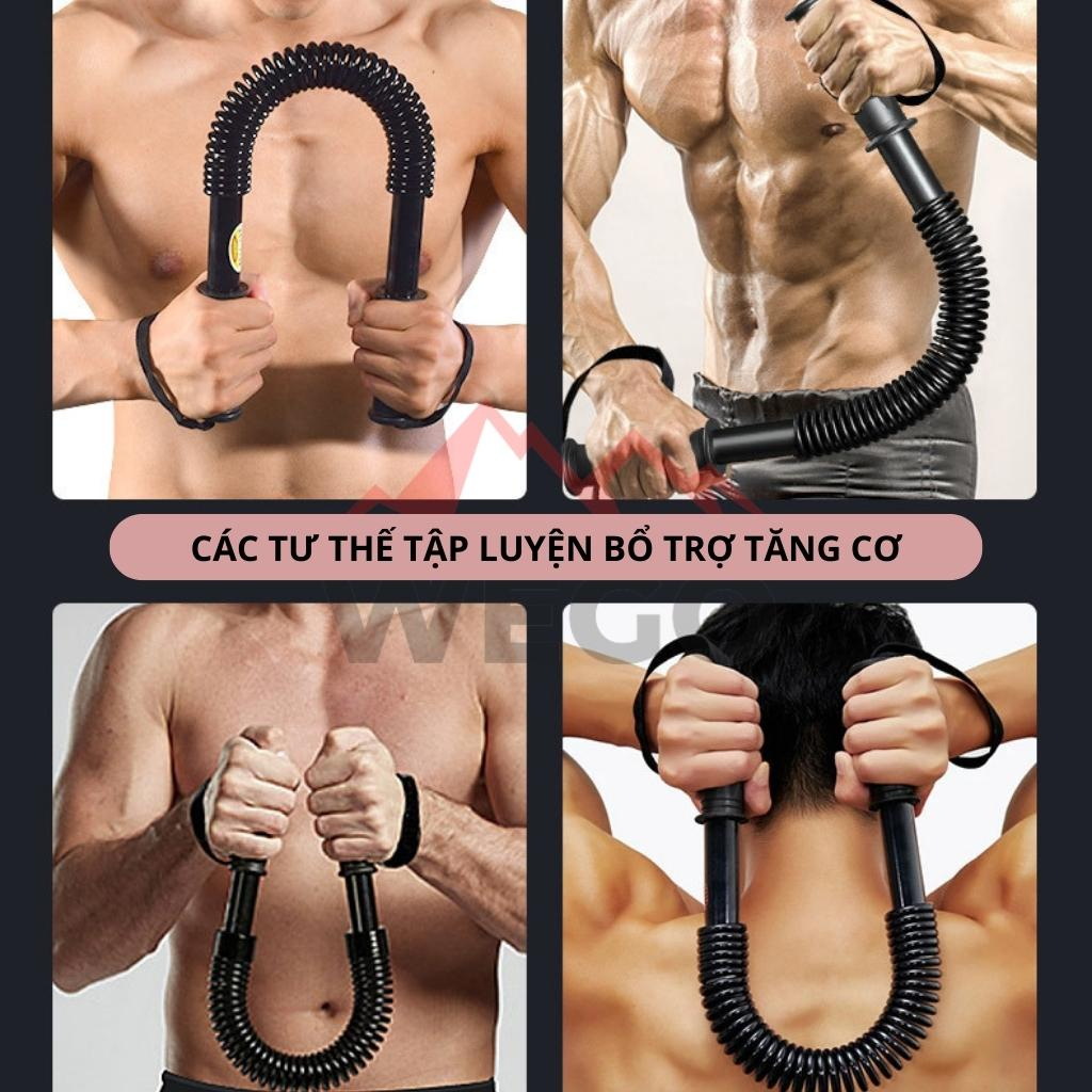 Gậy lò xo, gậy lò xo tập cơ tay, Gậy tập cơ tay bằng titan tập gym, thể dục, thể thao lực 20kg,25kg,30Kg,40kg,50kg,60kg