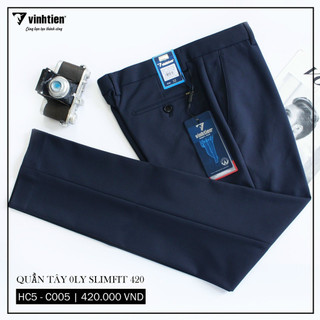Quần Tây Nam Công Sở Slimfit Dáng Trẻ Vĩnh Tiến