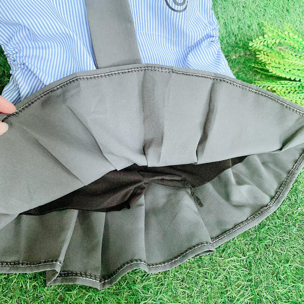 Sét đồ bé gái áo cà vạt kèm chân váy kiểu học sinh 8kg đến 28kg