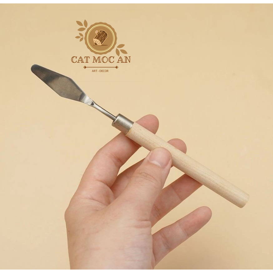Bay gỗ mộc nhỏ trộn, xúc, nghiền màu giá rẻ