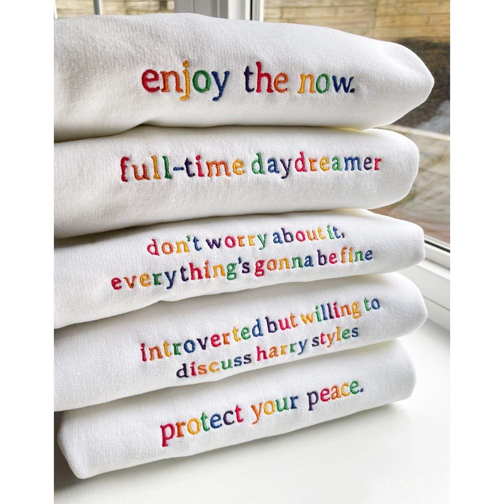 Áo thun cotton 100% cao cấp in thêu chữ theo yêu cầu