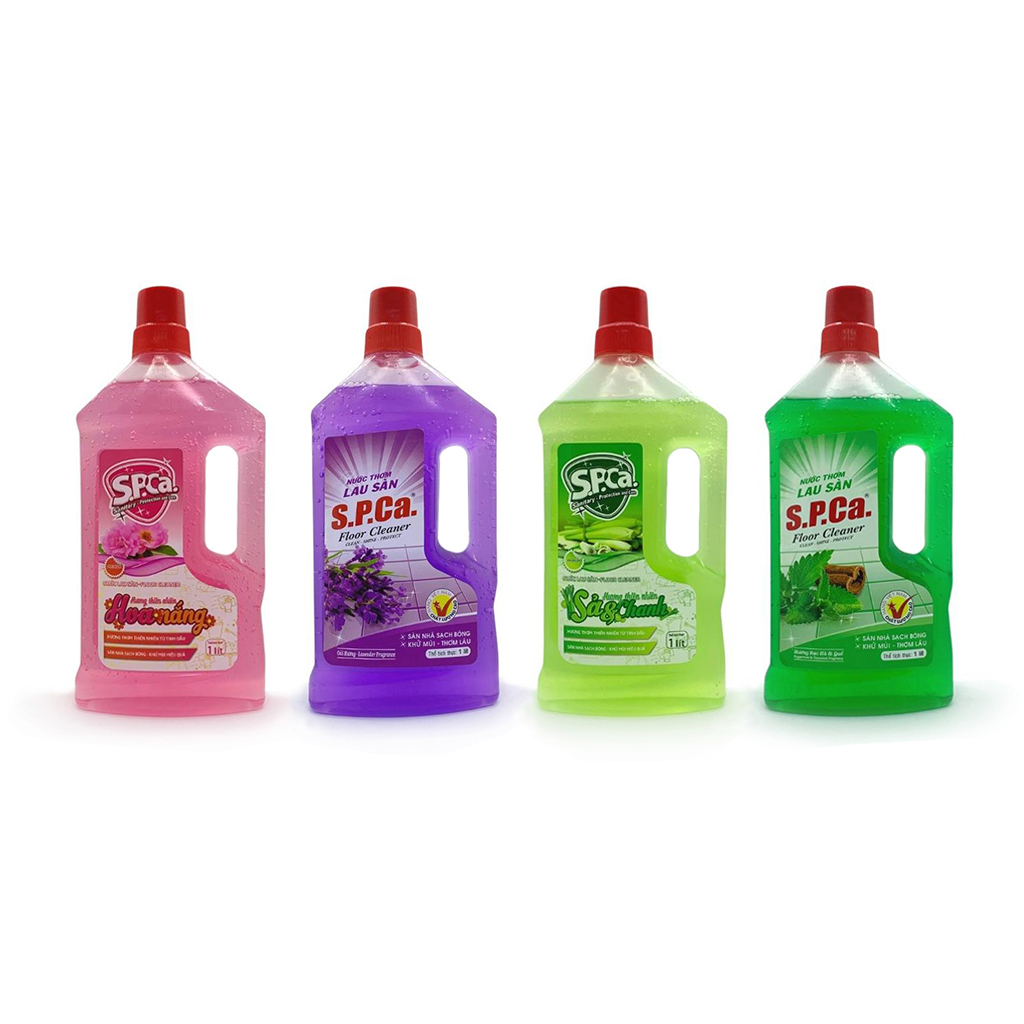 Nước Lau Sàn Nhà Sả Chanh Và Hương Quế SPCa 1 Lít Cao Cấp Giúp Khử Mùi Làm Sạch Sàn Nhà