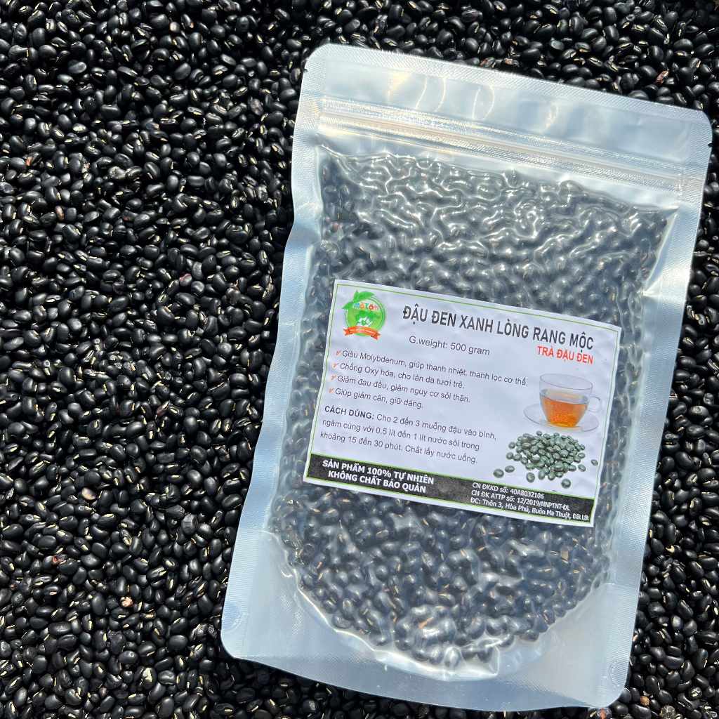 500GRAM ĐẬU ĐEN XANH LÒNG RANG MỘC