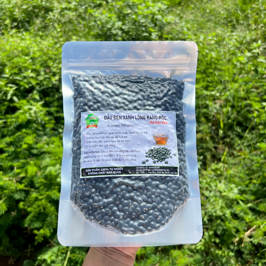 500GRAM ĐẬU ĐEN XANH LÒNG RANG MỘC