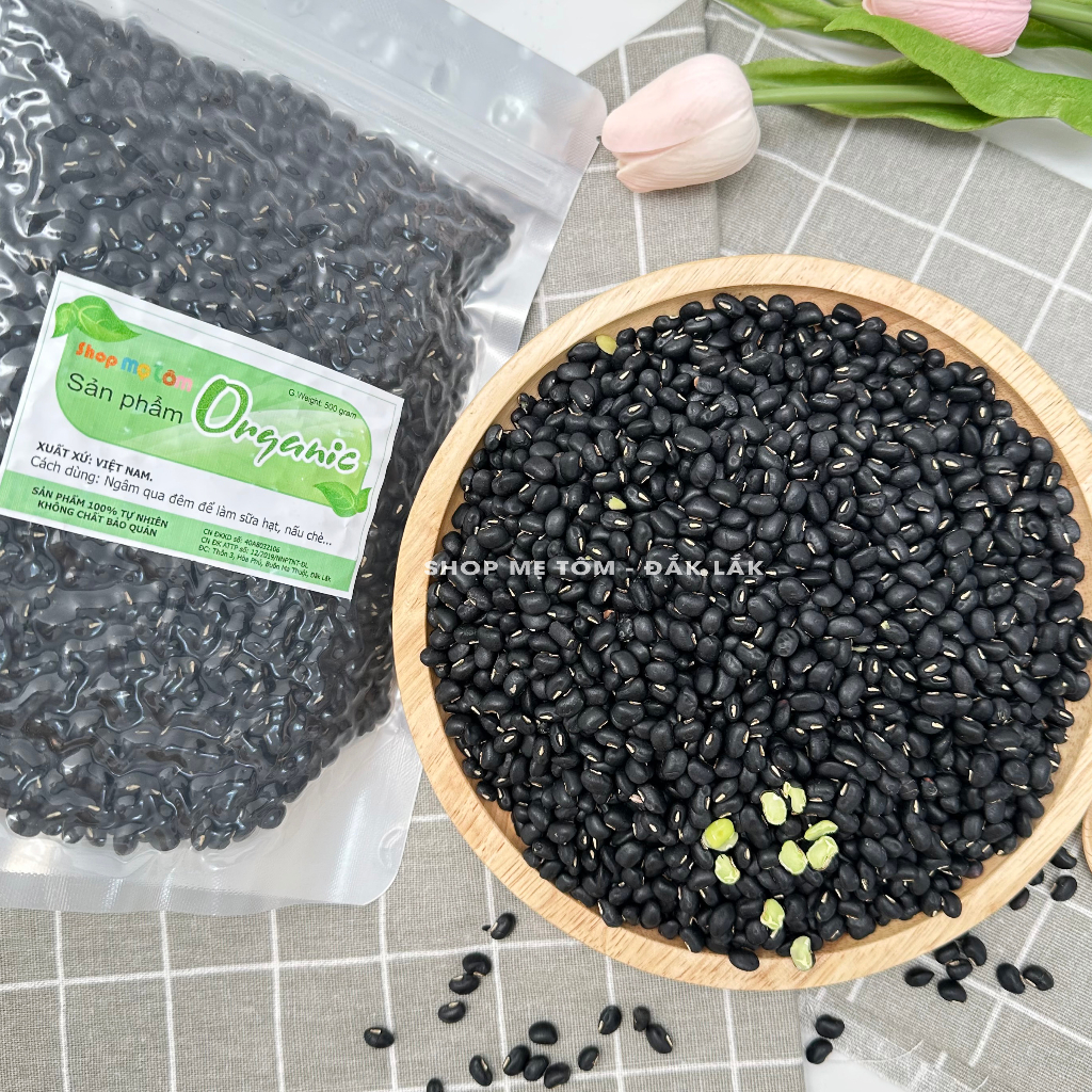 500GRAM ĐẬU ĐEN XANH LÒNG RANG MỘC