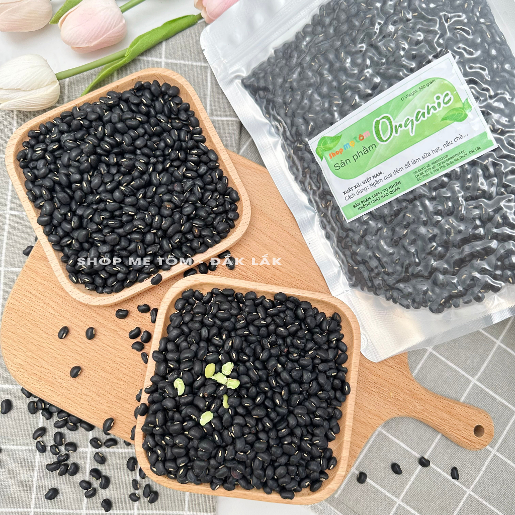 500GRAM ĐẬU ĐEN XANH LÒNG RANG MỘC