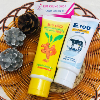 Sữa rửa mặt E100 Bò, nghệ 80ml (Nha đam)