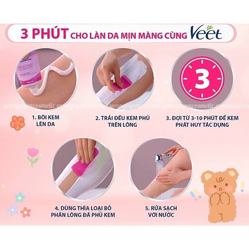 Kem tẩy lông Veet Silk Fresh
