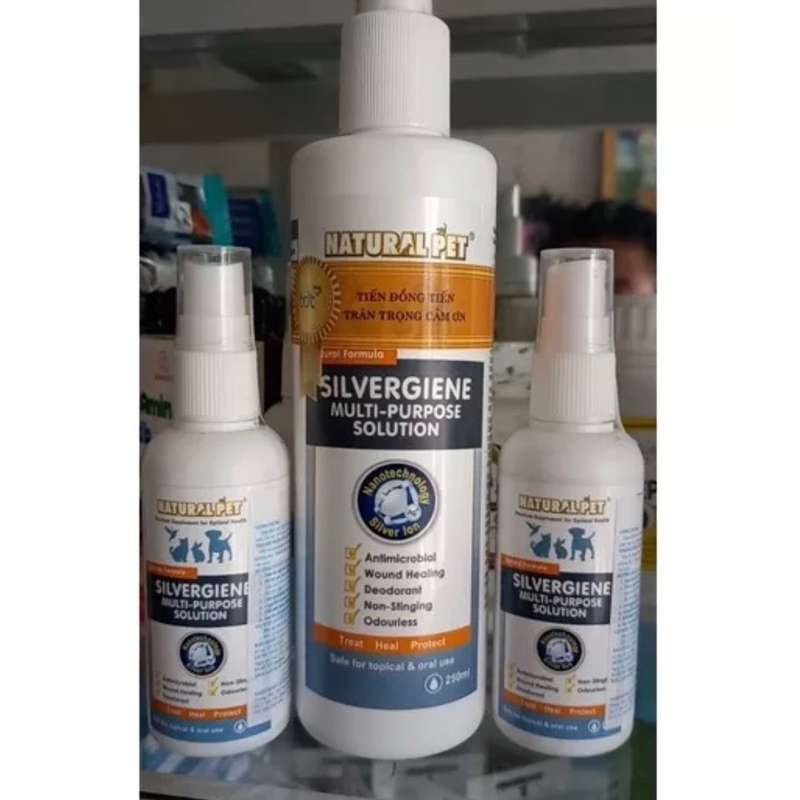 Xịt Nano Bạc Đa Năng Cho Chó Mèo Silvergiene 60ml