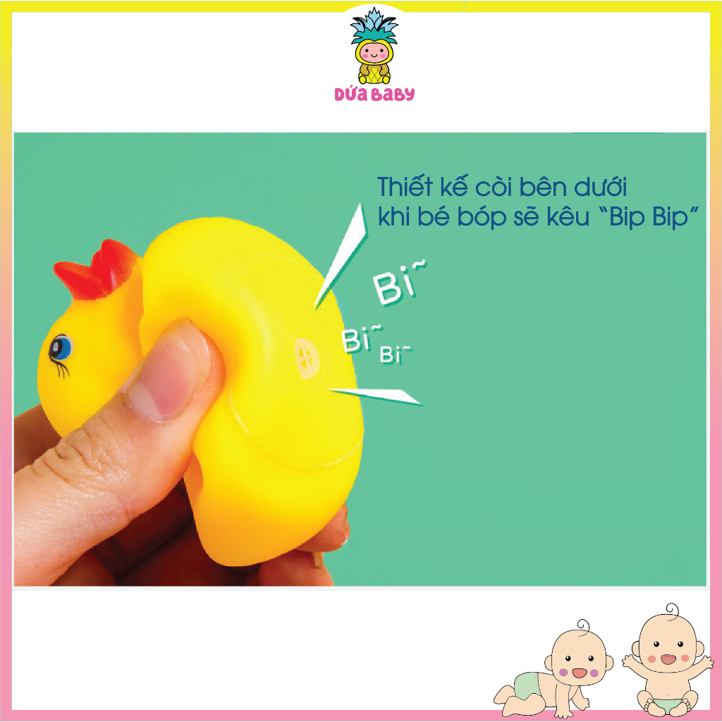 Đồ Chơi Chip Chip Thả Bồn Tắm Hình Thú Dễ Thương, An Toàn Cho Bé