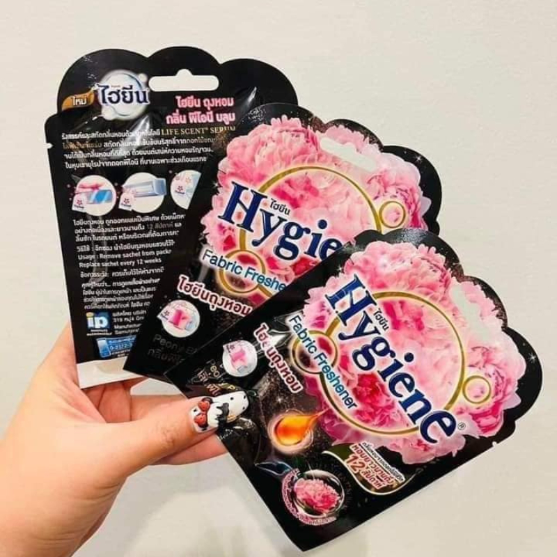 Túi Thơm Hygiene Thái Lan, Túi Thơm Để Tủ Quần Áo Túi Thơm Phòng Treo Xe Ô Tô Máy Lạnh... Hương Hoa Mẫu Đơn