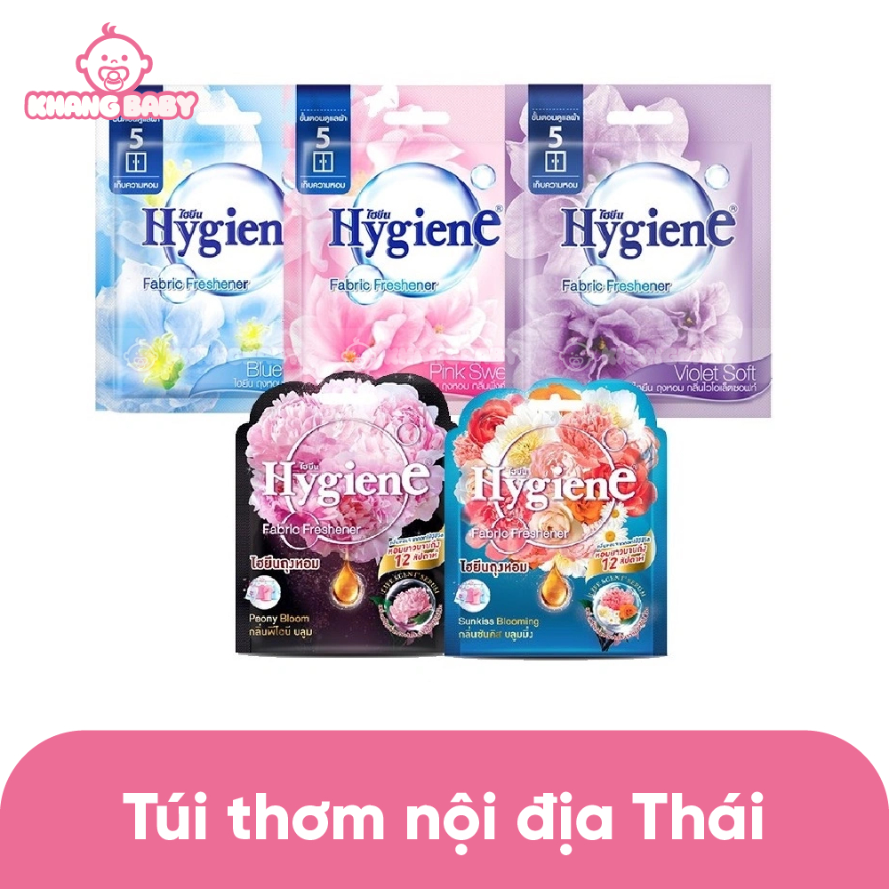 Túi Thơm Hygiene Thái Lan, Túi Thơm Để Tủ Quần Áo Túi Thơm Phòng Treo Xe Ô Tô Máy Lạnh... Hương Hoa Mẫu Đơn