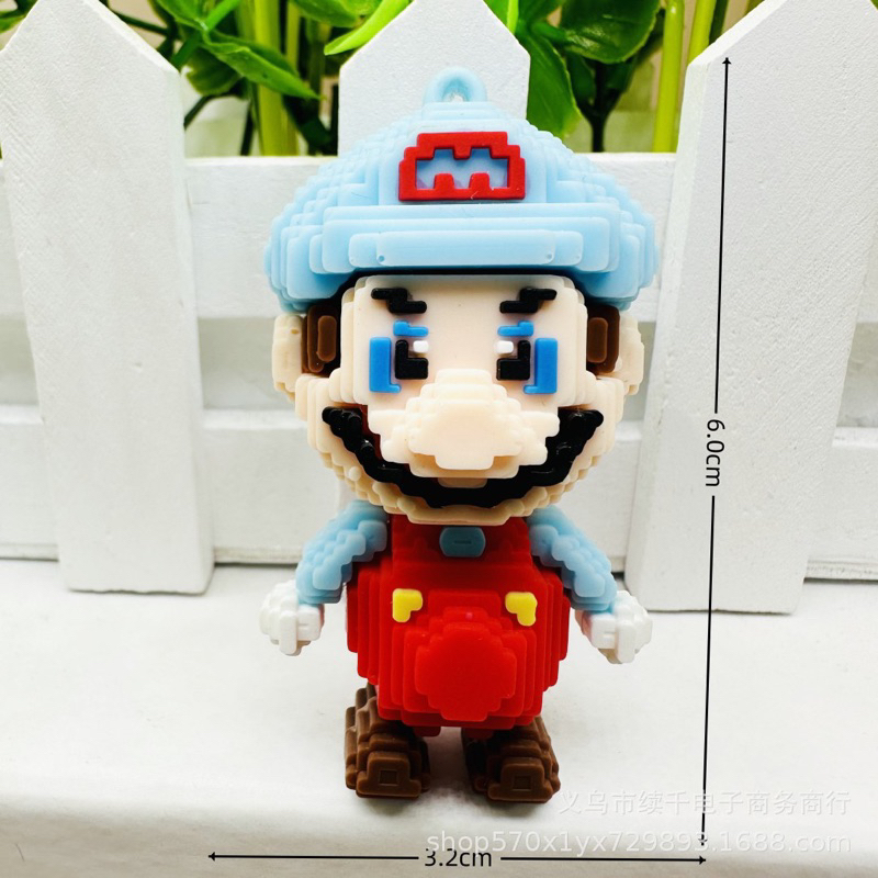 Móc Khoá Hình Chú Hề Mario Phong Cách Lego Mới Lạ siêu cute