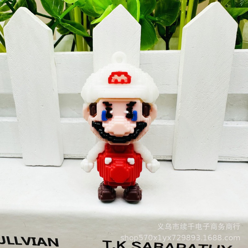 Móc Khoá Hình Chú Hề Mario Phong Cách Lego Mới Lạ siêu cute