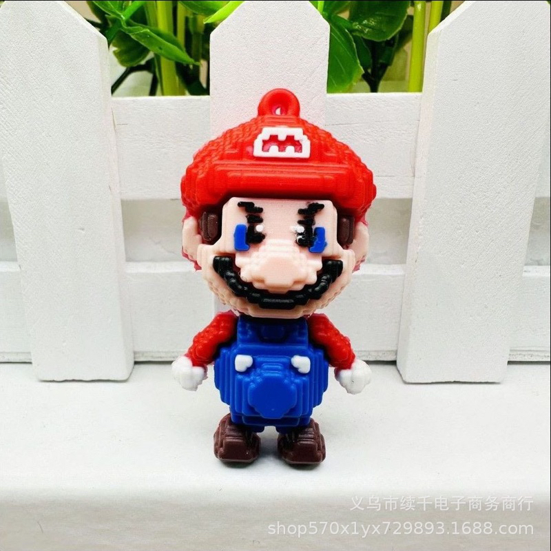 Móc Khoá Hình Chú Hề Mario Phong Cách Lego Mới Lạ siêu cute